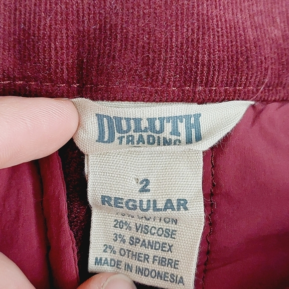 Duluth Trading Co Red Mid Rise Skinny Sweatpants 313 - Picture 6 of 8